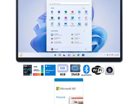 Microsoft Surface Pro 9 13  Tablet i5, 8GB 256GB, Sapphire with Microsoft 365 Personal Discount