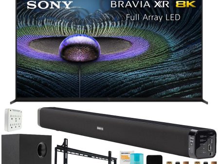 Sony Z9J Bravia XR 8K LED HDR 75  Smart TV 2021 with Deco Gear Home Theater Bundle Hot on Sale