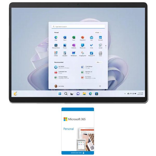 Microsoft Surface Pro 9 13  Tablet i5 8GB 256GB, Platinum with Microsoft 365 Personal For Discount