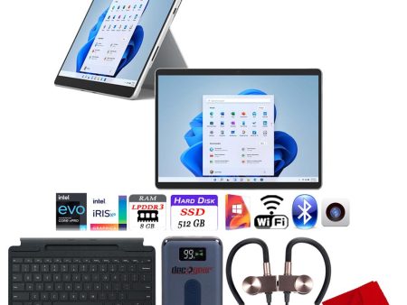 Microsoft Surface Pro 8 13  Touch Intel i5-1135G7 8GB 512GB + Type Cover Keyboard Bundle Supply