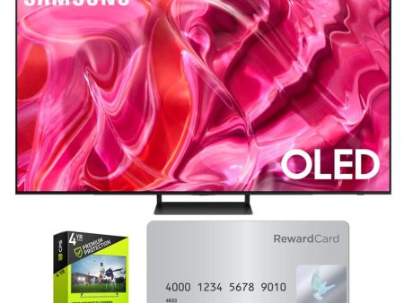 Samsung QN55S90CA 55  OLED 4K Smart TV (2023) w  4 Yr Warranty + $100 Gift Card Discount