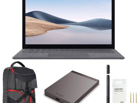 Microsoft 5PB-00001 Surface Laptop 4 13.5  AMD Ryzen 5, 8GB 256GB Touch with SSD Bundle on Sale