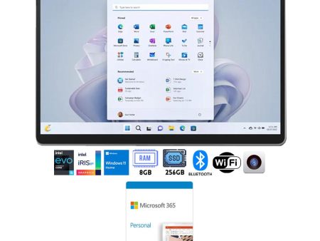 Microsoft Surface Pro 9 13  Tablet i5 8GB 256GB, Platinum with Microsoft 365 Personal For Discount