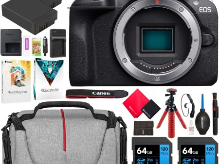 Canon EOS R100 Mirrorless Camera Body 24.1 MP 4K APS-C Kit +Essential Accessory Bundle Discount